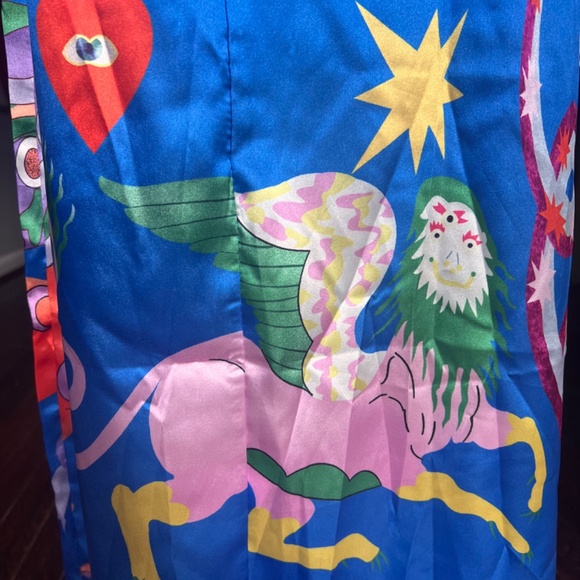 Blue spaghetti straps Dress - Picture 4 of 7